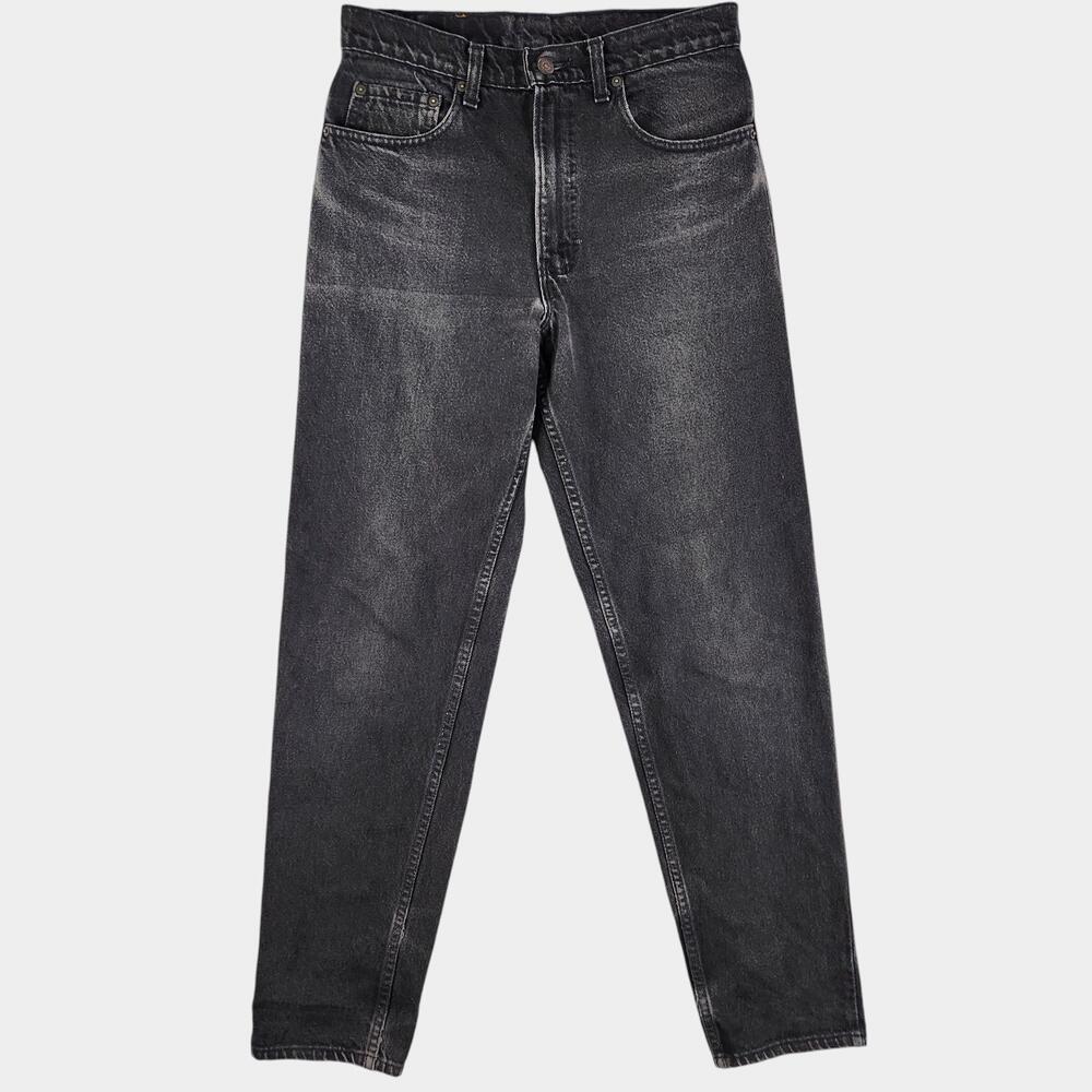 Vintage 80s Levis 550 Jeans Mens Fits 31x32 Black Faded Relaxed Tapered Made USA